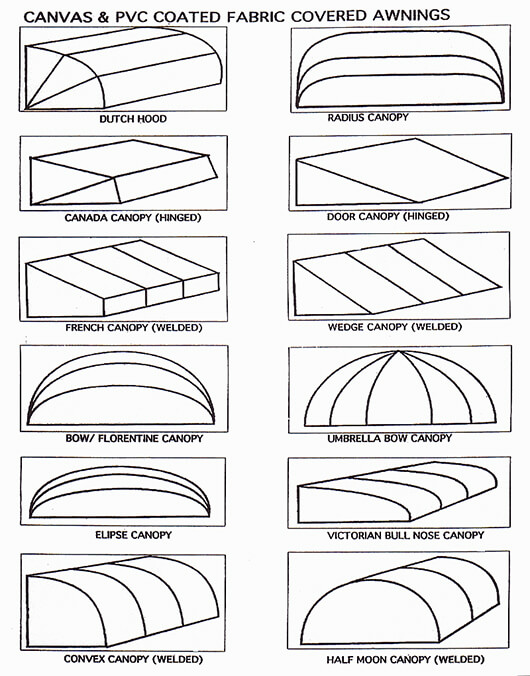 metal dutch hood awnings